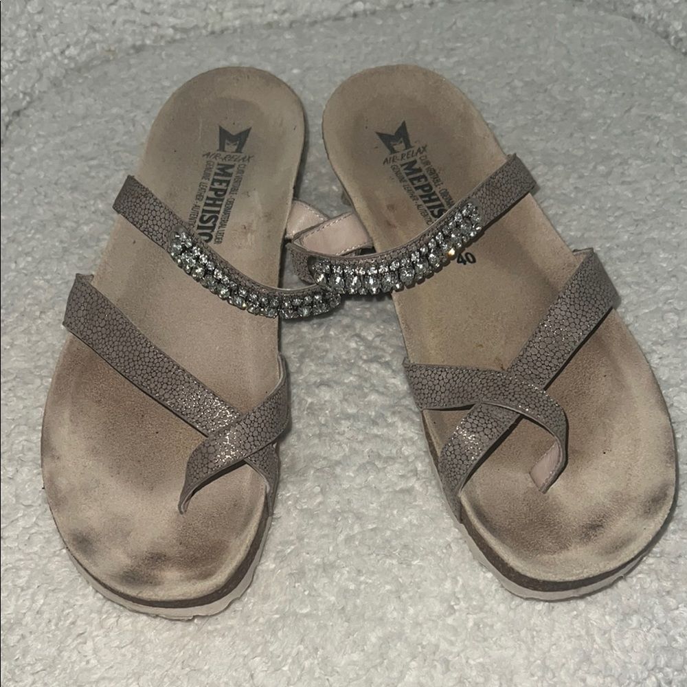 Mephisto Women's Sparkling Sandals - Gray